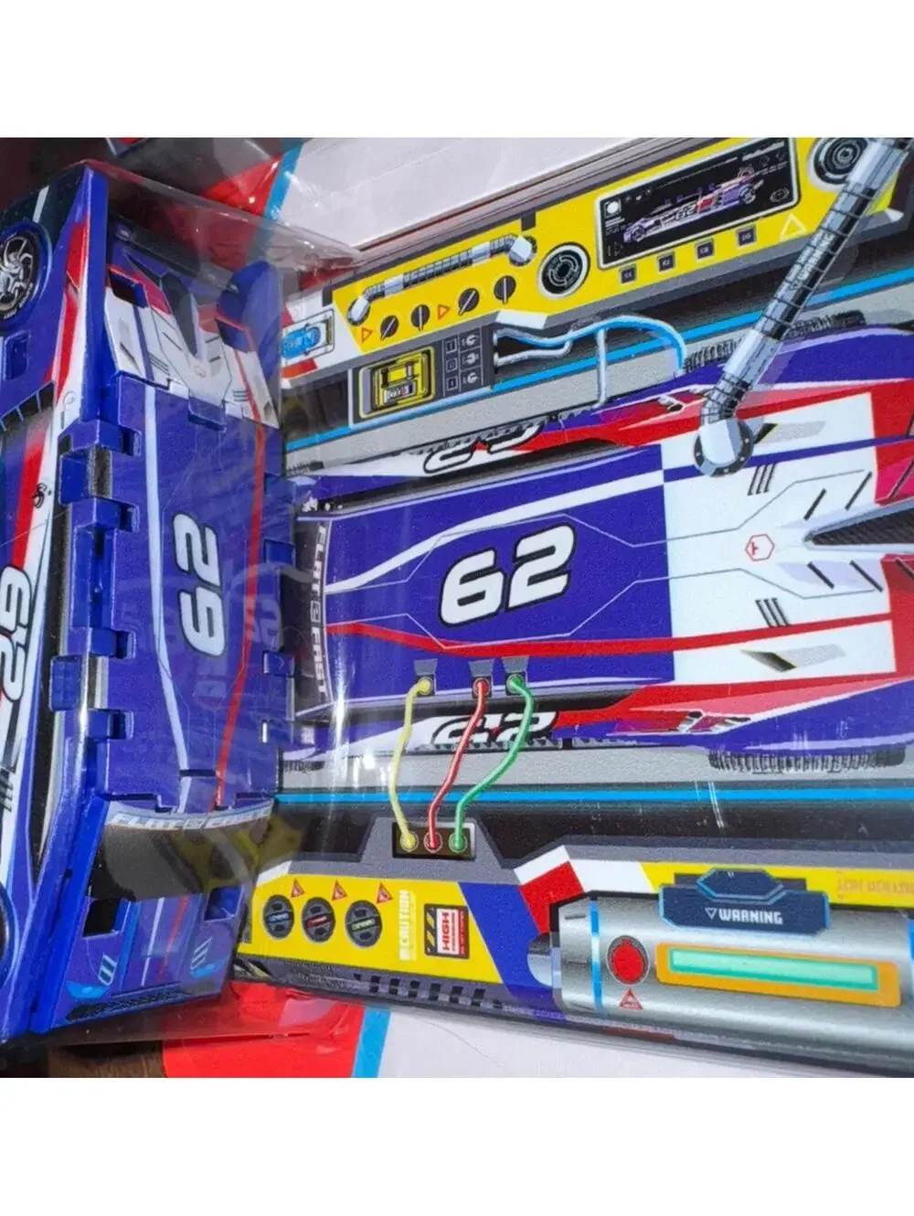 Luki Labs Original FLAT2FAST Card Racers Lot of 2 Blue #62 & Red #72 Brand New
